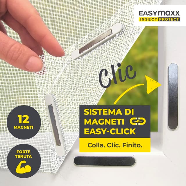 Detalle 2 de EASYmaxx Zanzariera magnetica finestre 150 x 180