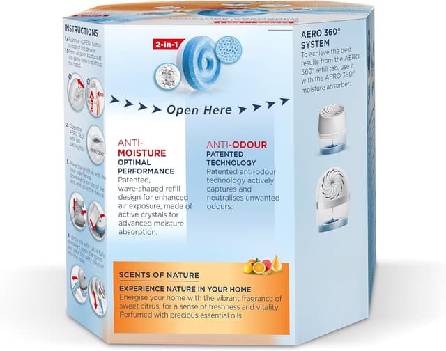 Thumbnail 1 de Unibond AERO 360° Citrus Refill 2 x 450g