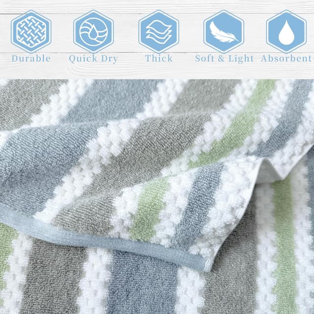 Detalle 2 de Waffle washcloths 6 pack, 13x13 in cotton