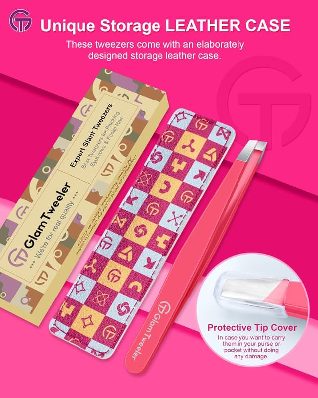 Thumbnail 5 de GlamTweeler Expert Slant Tip Tweezers 3.75"