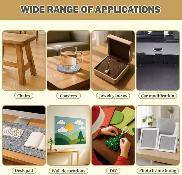 Thumbnail 5 de Protector Patas Sillas Fieltro 20x10