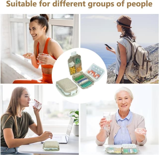 Thumbnail 6 de ACWOO Portapillole 3 strati 8 scomparti