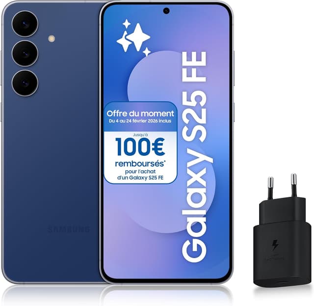 Detalle de Samsung Galaxy S25 FE smartphone 5G 256 Go bleu nuit