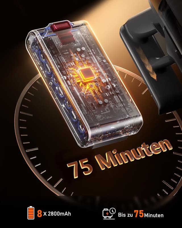 Detalle 2 de TVTAU Akku Staubsauger Kabellos Tierhaare