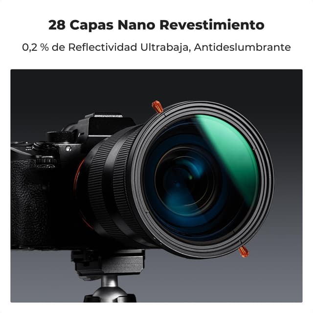 Thumbnail 4 de K&F CONCEPT Nano-Xcel 43MM Filtro CPL ND2-32