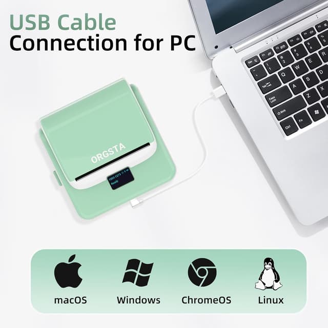 Detalle 1 de ORGSTA T003 Etikettendrucker 50 mm/s