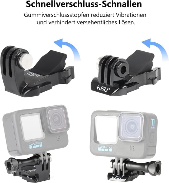 Detalle 2 de HSU Halterungsset 12-teilig für Action-Kameras