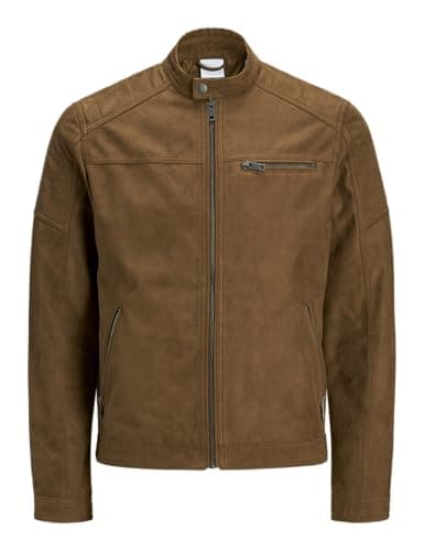 Detalle de JACK & JONES Faux Suede Jacket Cognac L
