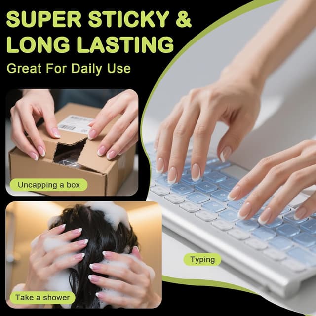 Detalle de Yatinkim Nagelkleber 1440 Stück Tabs