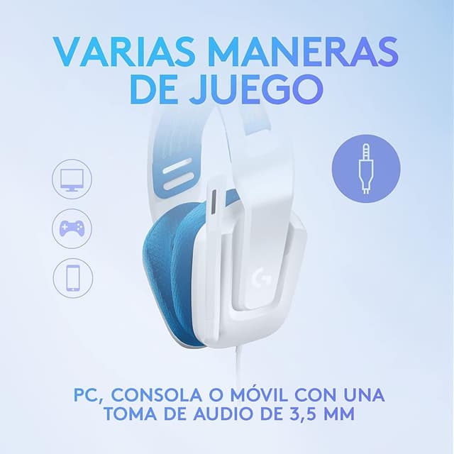 Detalle de Logitech G335 Auriculares Gaming con Micrófono Volteable