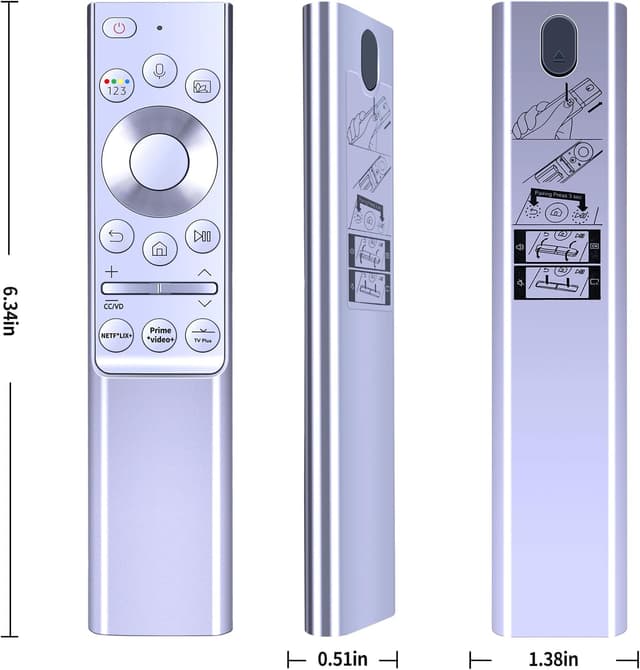 Detalle 2 de TCNOUMT BN59-01346A replacement remote control for Samsung Metal TV models