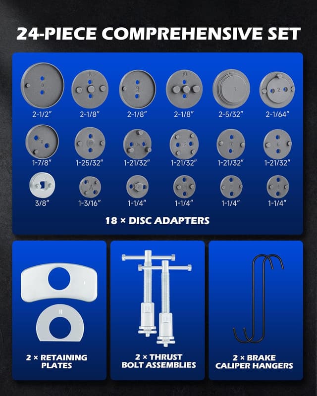 Detalle de Orion Motor Tech 24pc Brake Caliper Tool Set đź›
