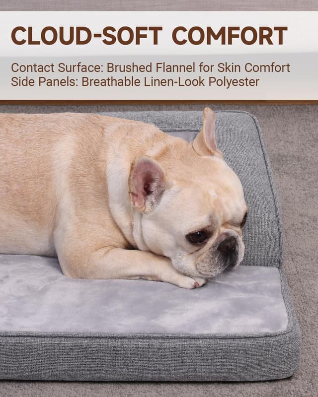 Detalle 2 de KSIIA Large Orthopedic Dog Bed 88x55x15cm