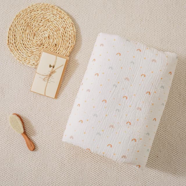 Thumbnail 2 de SUPERBE BEBE Manta Minky y Muselina 100x135 cm 🍼