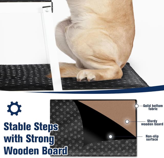 Thumbnail 2 de Extra Wide Foldable Dog Car Steps