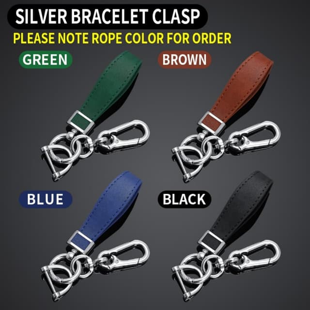 Detalle de Happyit zinc alloy & leather car key case cover for Ford Focus, Fiesta, Mondeo, Kuga (keyless fob)