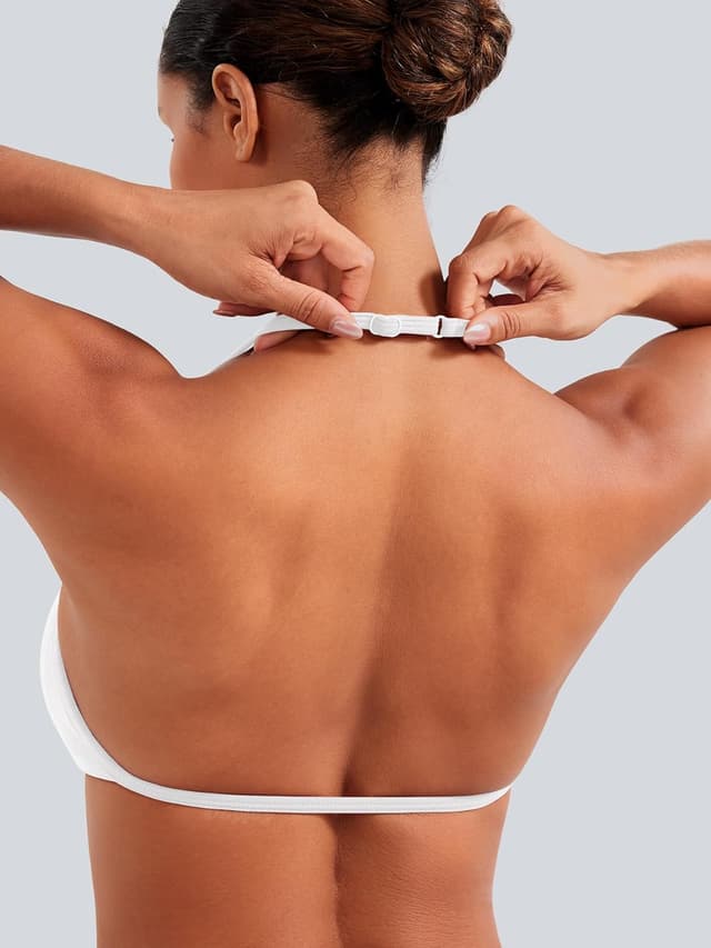 Detalle 2 de VOYJOY Impact Strappy Sports Bra with Adjustable Straps and Removable Pads