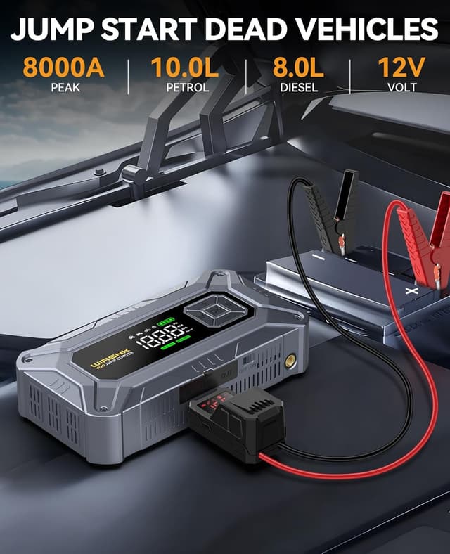 Thumbnail 1 de WIRSHK Jump Starter Power Pack 8000A