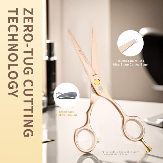 Thumbnail 3 de Tijeras de peluquería profesionales 5,5" oro rosa