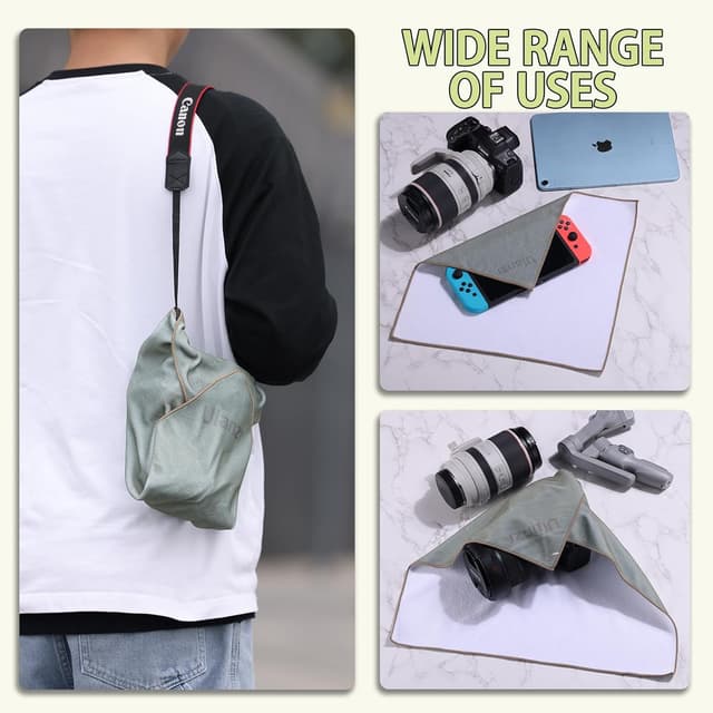 Detalle de ULANZI Einschlagtuch Kamera (35 x 35 cm) als Schutz-Wrap für Body und Objektiv