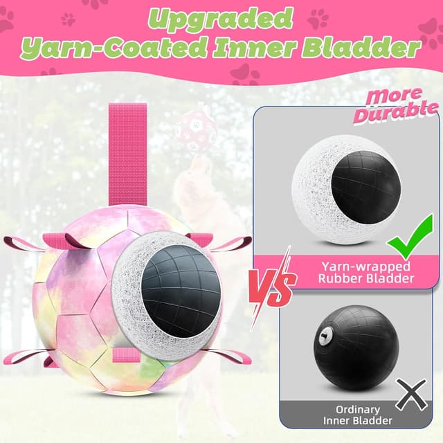 Detalle 2 de HETOO Dog Soccer Ball 6 Inch for puppies