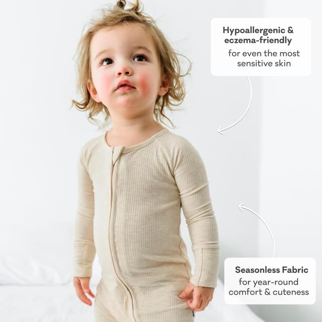 Thumbnail 6 de Little Sleepies 2-Way Zipper Baby Pajamas