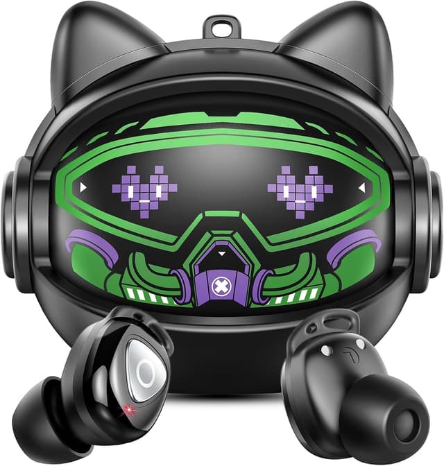 Detalle de Bluetooth In-Ear Kopfhörer 2026 (Bluetooth 5.4) von buwy mit ENC-Mikrofonen & Ladecase, IP7