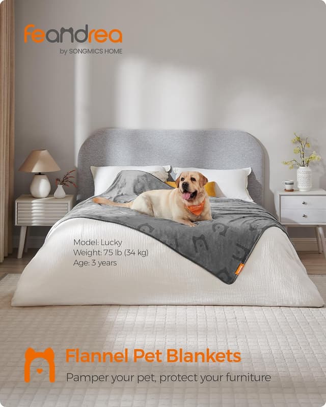 Detalle de Feandrea 3 Pack Dog Blankets 203 x 152 cm