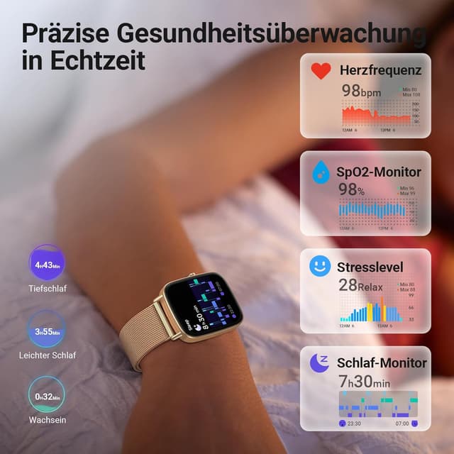 Thumbnail 1 de Samsung Galaxy Smartwatch mit Telefonfunktion 1,85" Fitnessuhr