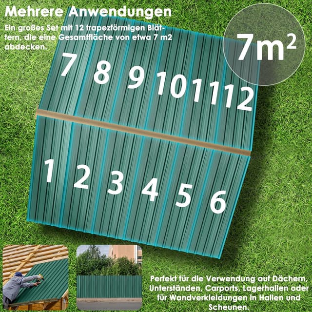 Thumbnail 5 de Dach-Wellplatten aus verzinktem Stahl