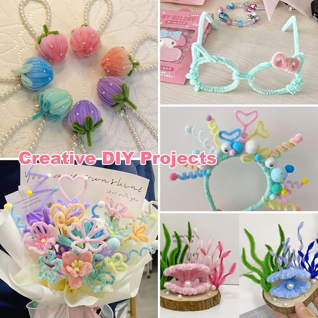 Thumbnail 3 de 200 Stück Pfeifenputzer 30 cm 🎨