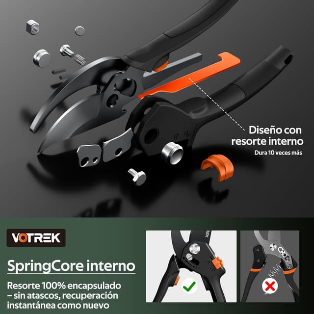 Thumbnail 6 de VOTREK Tijeras de Poda Bypass Pro 21,5 cm