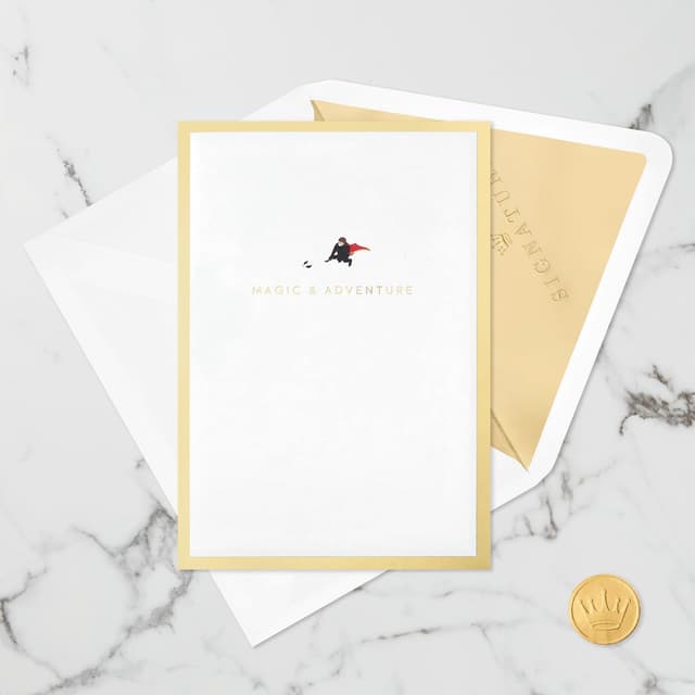 Detalle 2 de Hallmark Harry Potter, tarjeta 3D desplegable ✨ Mundo Mágico