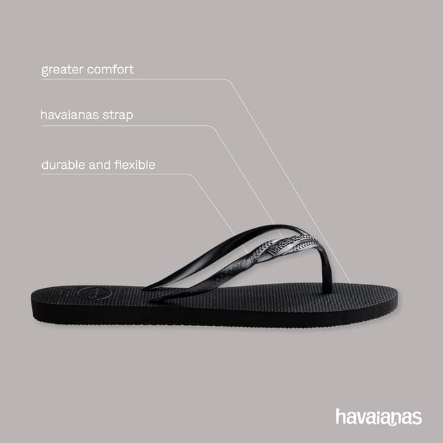 Detalle de Havaianas Fantasia women’s flip-flops with metallic cross-strap detail