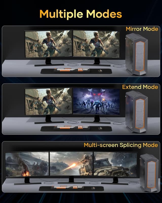 Detalle 1 de Nersligek DisplayPort Kabel 2.1 3 m