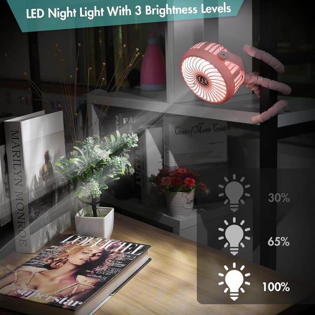 Thumbnail 3 de Winique Mini Ventilador USB de 3 Velocidades y Batería 2600mAh 🌬️