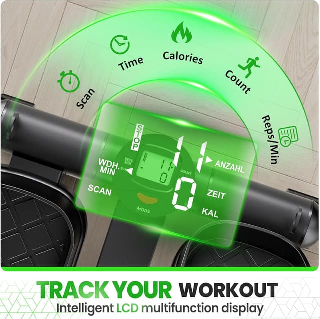 Detalle de Ultrasport 2in1 mini stepper LCD 100 kg