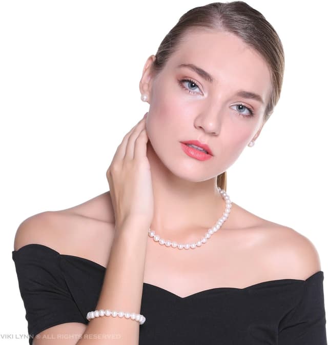 Thumbnail 1 de VIKI LYNN Freshwater Pearl Necklace 18in