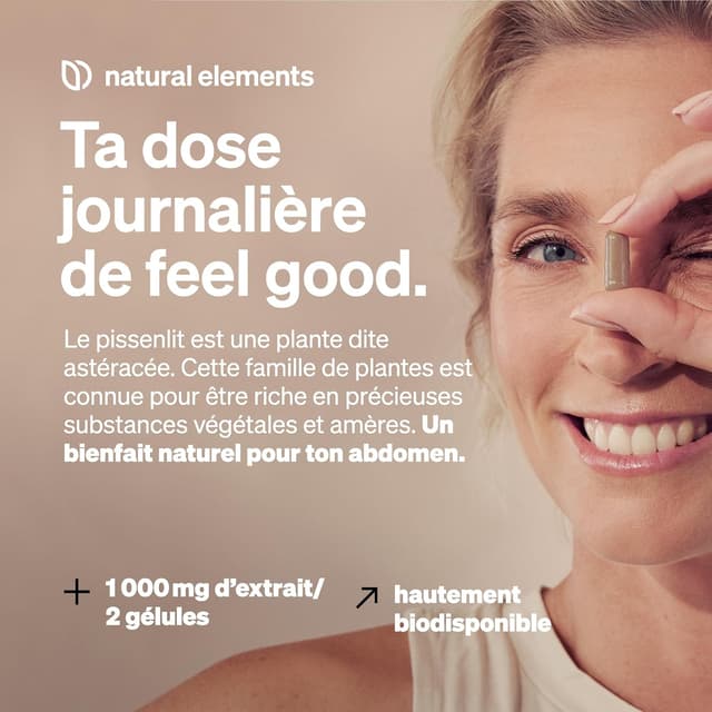 Detalle de Pissenlit Bio – 120 gélules d’extrait de racine (10 : 1) – végane