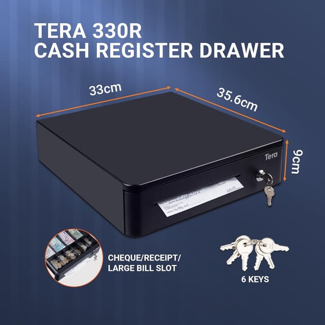 Thumbnail 4 de Tera Tiroir Caisse 33x35 4 billets 8 pièces