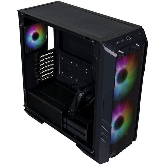 Detalle 2 de Cooler Master HAF 500 Cristal templado USB 3.0 (negra) con ventiladores ARGB de 200 mm