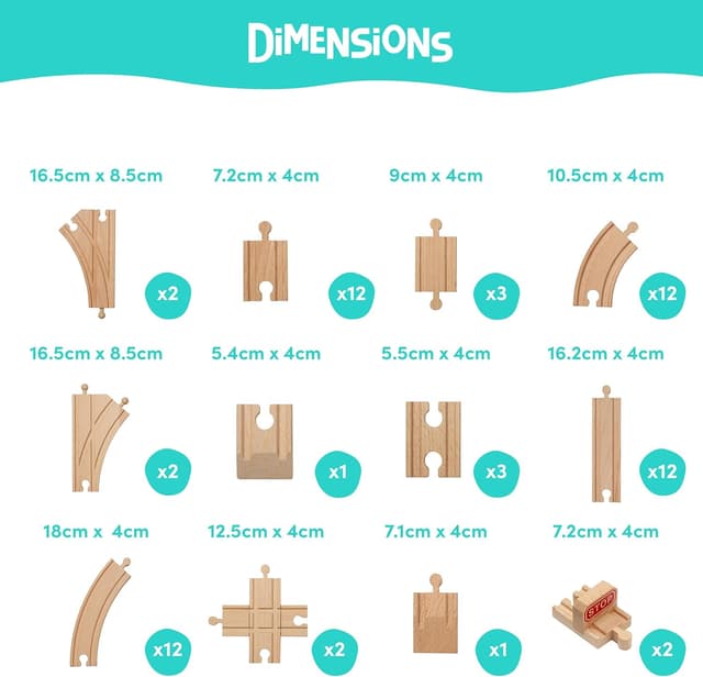 Thumbnail 4 de THE TWIDDLERS Set Binari Trenino 64 Pezzi 🚂