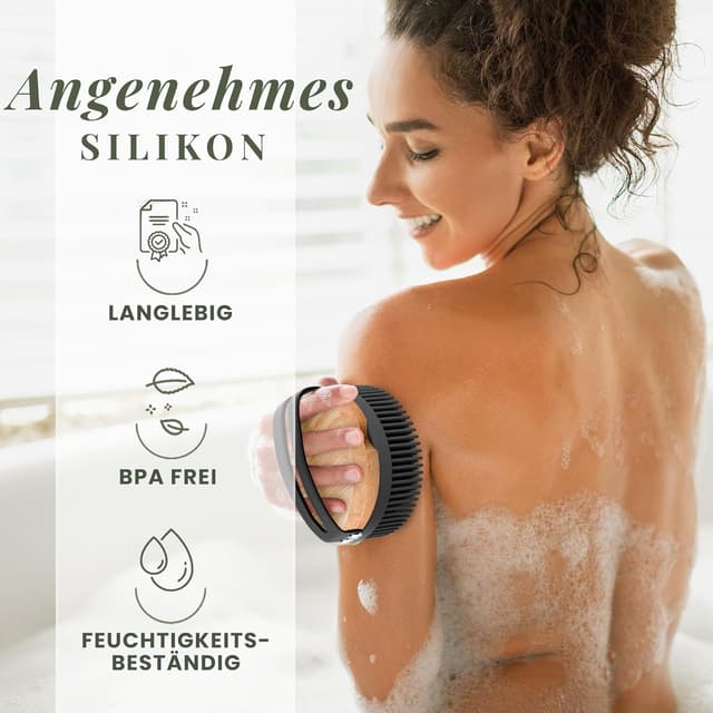 Thumbnail 4 de BAMBUA Kopfhaut-Massagebürste mit 3 Aufsätzen