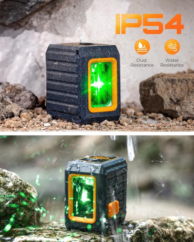 Detalle de CIGMAN Green Laser Level with Self-Levelling and Manual Modes (30m / Pulse 50m with Receiver)