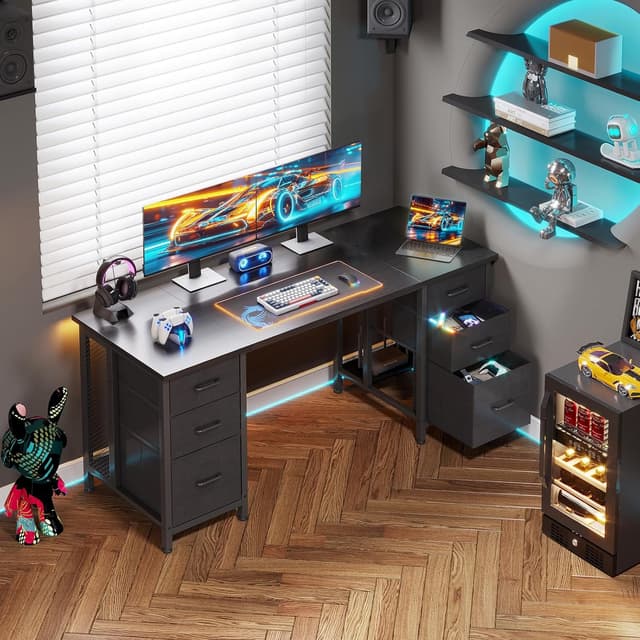 Detalle 1 de Coleshome Scrivania 160x52 con 6 cassetti