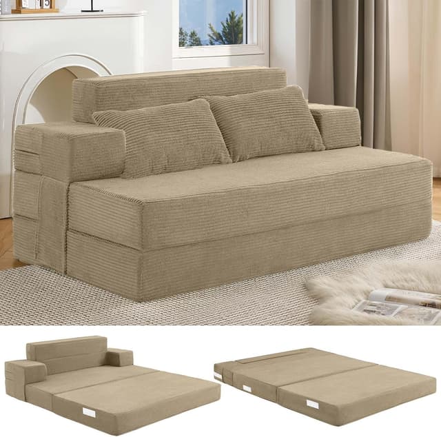 Detalle de Fantico Folding Sofa Bed Double 150 × 205 cm