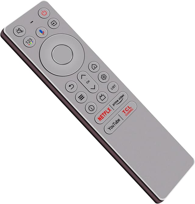 Detalle de RC933 FUB1 Voice Replacement Remote Control (RC933-FUB1) for compatible TCL Mini LED Android Smart TVs