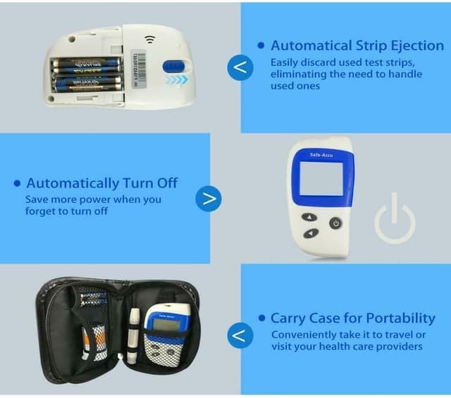 Thumbnail 2 de Sinocare Safe-Accu2 blood glucose monitor 200 memory