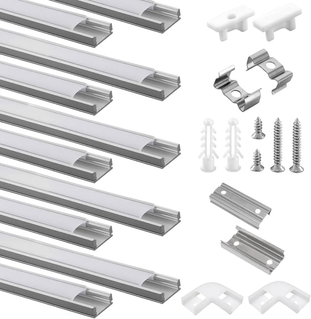 Thumbnail 6 de Efishine 20-PACK LED Profil Aluminium 20 x 1M V-Form