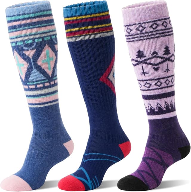 Thumbnail 6 de Merino Wool Ski Socks 3-Pack — Thermal Knee-High